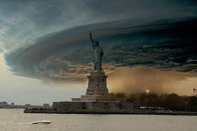 La foto di un imminente utagano a New York