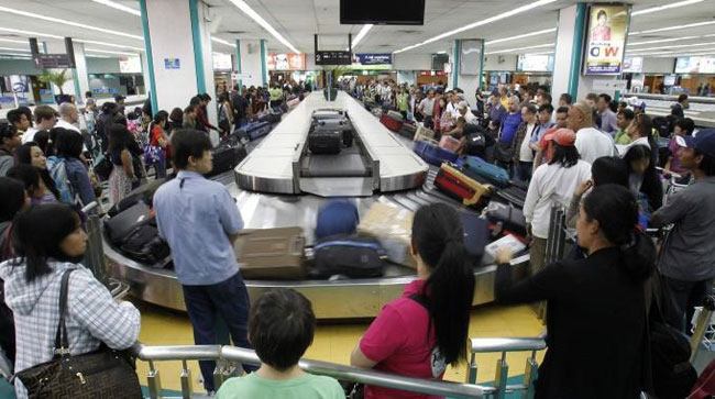 Ritiro bagagli in aeroporto