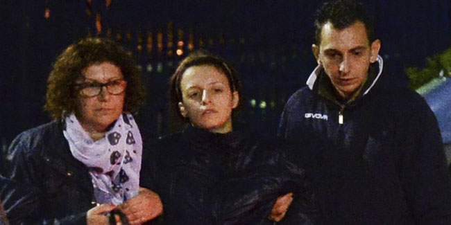 Veronica Panarello(al centro) accusata di aver ucciso il figlio Lori a Santa Croce Camerina (Ragusa)