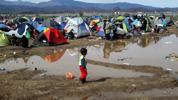 Il campo di Idomeni, in Grecia, dove sono bloccati almeno 11 mila migranti.